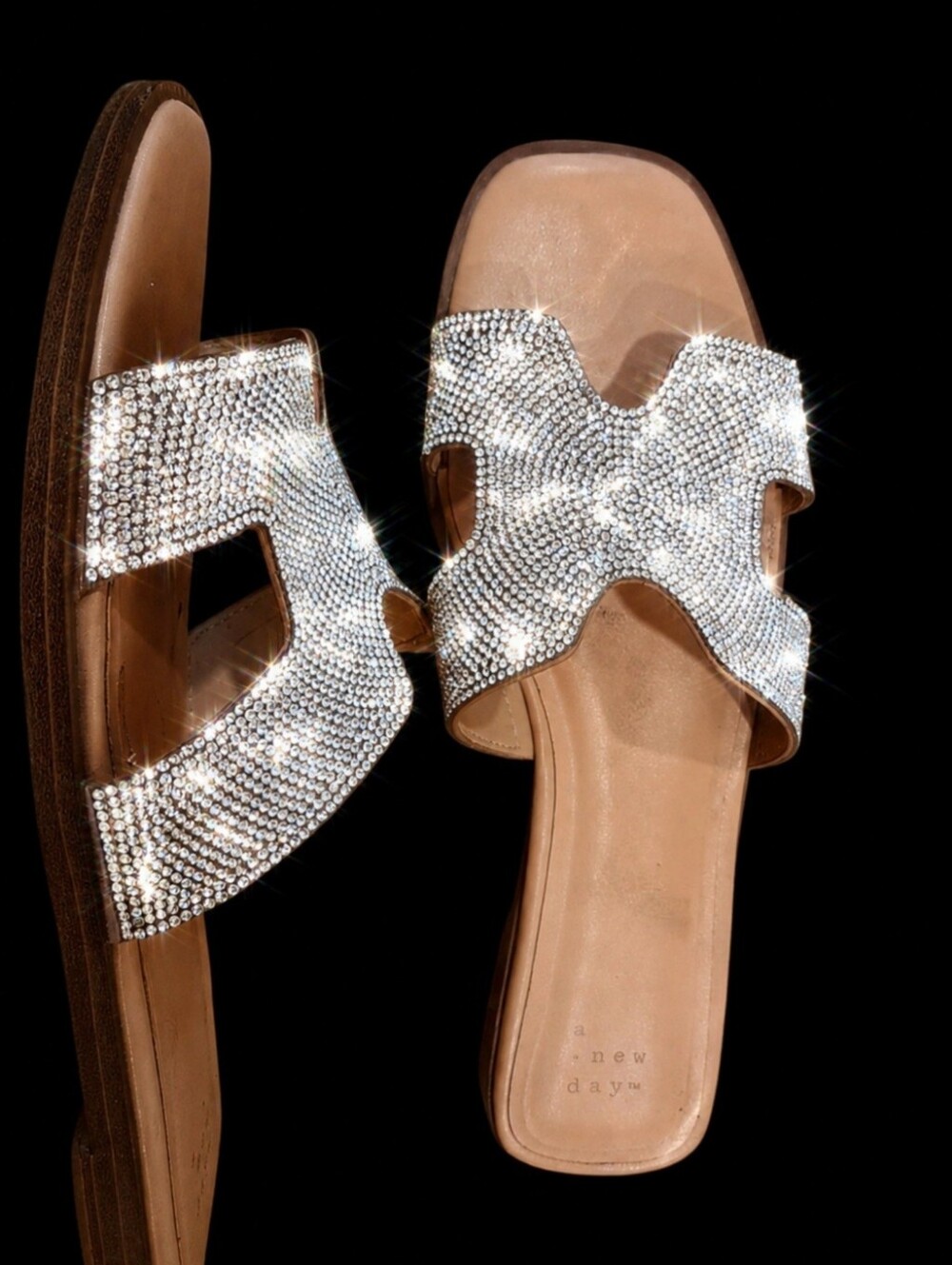 A New Day Sparkling Womens Sandals Size 8